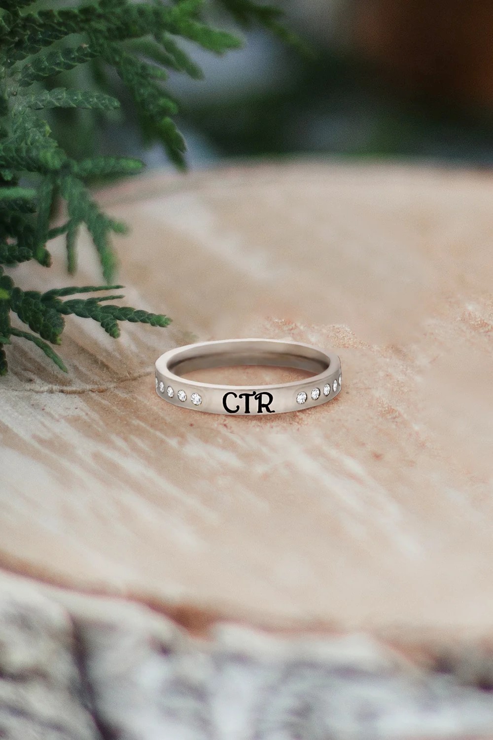 Rose gold store ctr ring